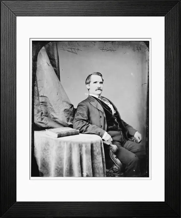 Framed Print : Oliver Hart Dockery of North Carolina, between 1860 and 1875. Creator: Unknown Framed Print : Oliver Hart Dockery of North Carolina, between 1860 and 1875. Creator: Unknown