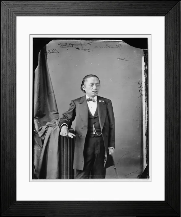 Framed Print : Prince Iwakura Tomomi of Japan, between 1860 and 1875. Creator: Unknown