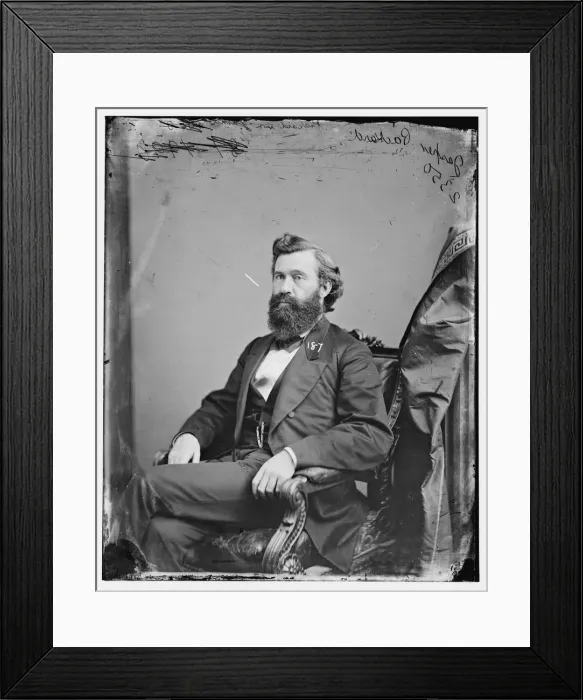 Framed Print : Jasper Packard of Indiana, between 1860 and 1875. Creator: Unknown Framed Print : Jasper Packard of Indiana, between 1860 and 1875. Creator: Unknown