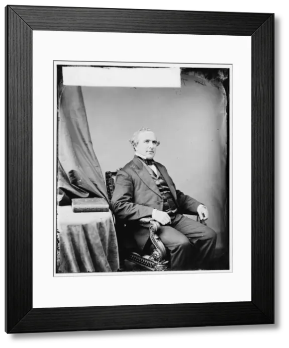 Framed Print : John Cessna of Pennsylvania, between 1860 and 1875. Creator: Unknown Framed Print : John Cessna of Pennsylvania, between 1860 and 1875. Creator: Unknown