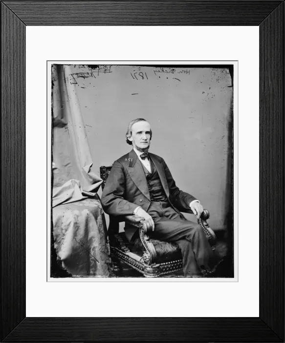 Framed Print : Oliver James Dickey of Pennsylvania, between 1860 and 1875. Creator: Unknown Framed Print : Oliver James Dickey of Pennsylvania, between 1860 and 1875. Creator: Unknown