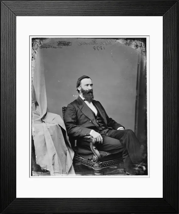 Framed Print : B. F. Flanders, between 1860 and 1875. Creator: Unknown Framed Print : B. F. Flanders, between 1860 and 1875. Creator: Unknown