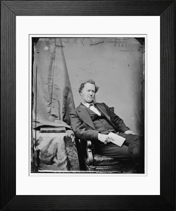 Framed Print : John W. Forney, between 1860 and 1875. Creator: Unknown Framed Print : John W. Forney, between 1860 and 1875. Creator: Unknown