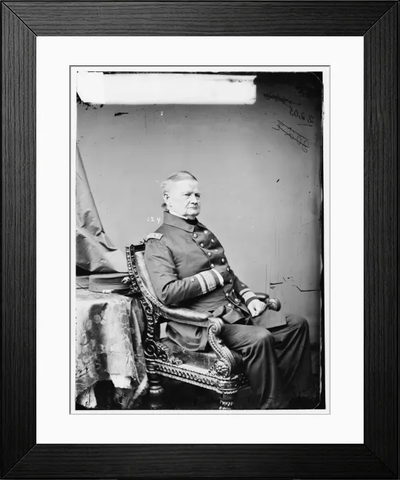 Framed Print : Admiral Jsoeph Smith, US Navy, between 1860 and 1875. Creator: Unknown Framed Print : Admiral Jsoeph Smith, US Navy, between 1860 and 1875. Creator: Unknown