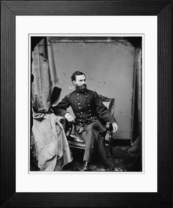 Framed Print : General Louis Henry Pelouze, US Army, between 1860 and 1875. Creator: Unknown Framed Print : General Louis Henry Pelouze, US Army, between 1860 and 1875. Creator: Unknown