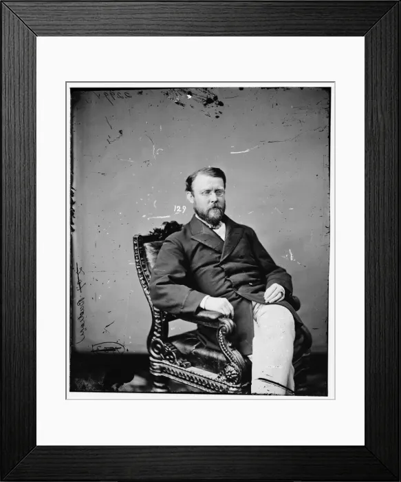 Framed Print : General Adam Badeau, between 1860 and 1875. Creator: Unknown Framed Print : General Adam Badeau, between 1860 and 1875. Creator: Unknown
