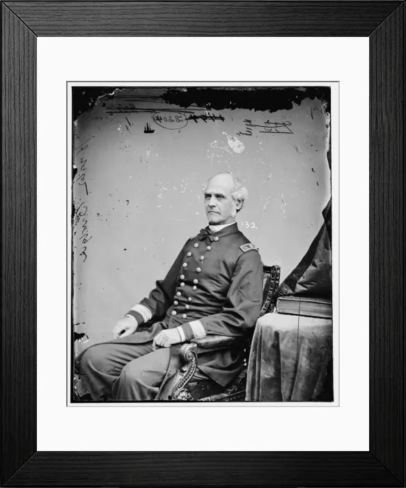 Framed Print : Horatio Bridge, US Navy, between 1860 and 1875. Creator: Unknown Framed Print : Horatio Bridge, US Navy, between 1860 and 1875. Creator: Unknown