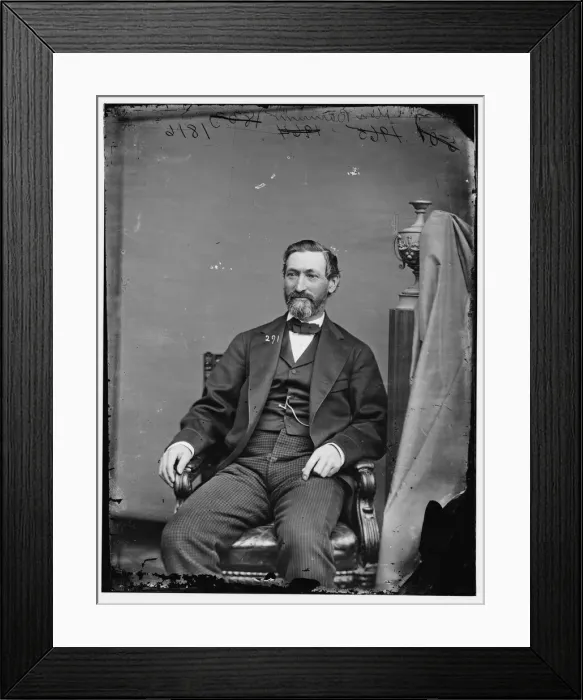 Framed Print : William Henry Barnum of Connecticut, between 1860 and 1875. Creator: Unknown
