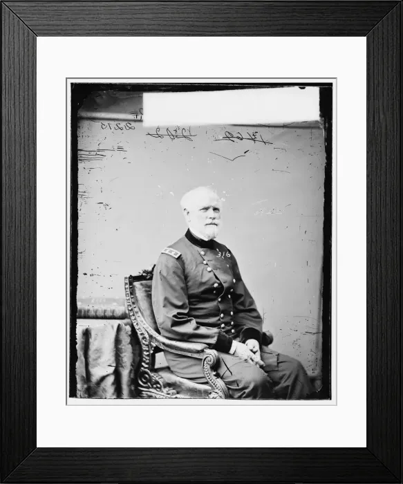 Framed Print : General William S. Harney, US Army, between 1860 and 1875. Creator: Unknown Framed Print : General William S. Harney, US Army, between 1860 and 1875. Creator: Unknown