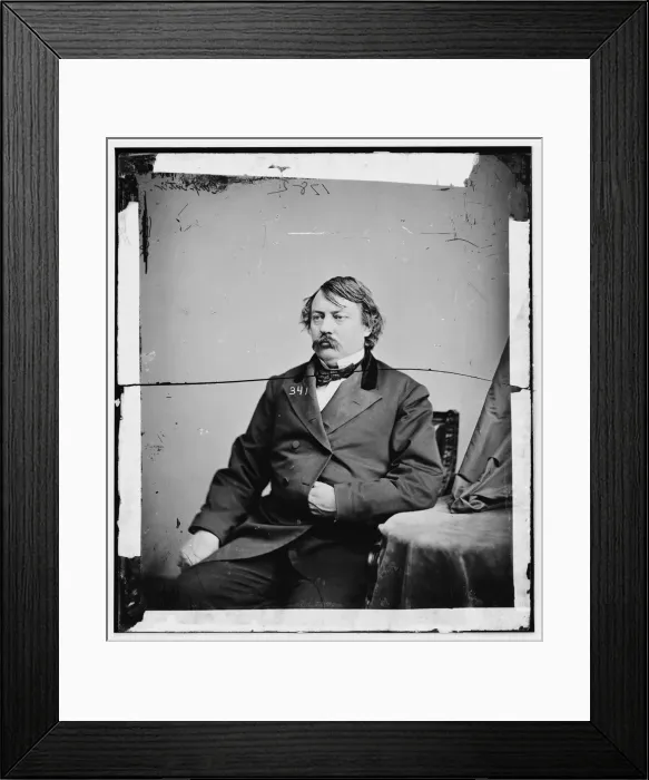 Framed Print : Matthew Hale Carpenter of Wisconsin, between 1860 and 1875. Creator: Unknown Framed Print : Matthew Hale Carpenter of Wisconsin, between 1860 and 1875. Creator: Unknown