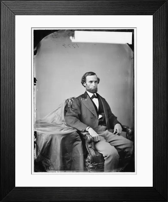 Framed Print : Erasmus Williams Beck of Georgia, between 1860 and 1875. Creator: Unknown Framed Print : Erasmus Williams Beck of Georgia, between 1860 and 1875. Creator: Unknown