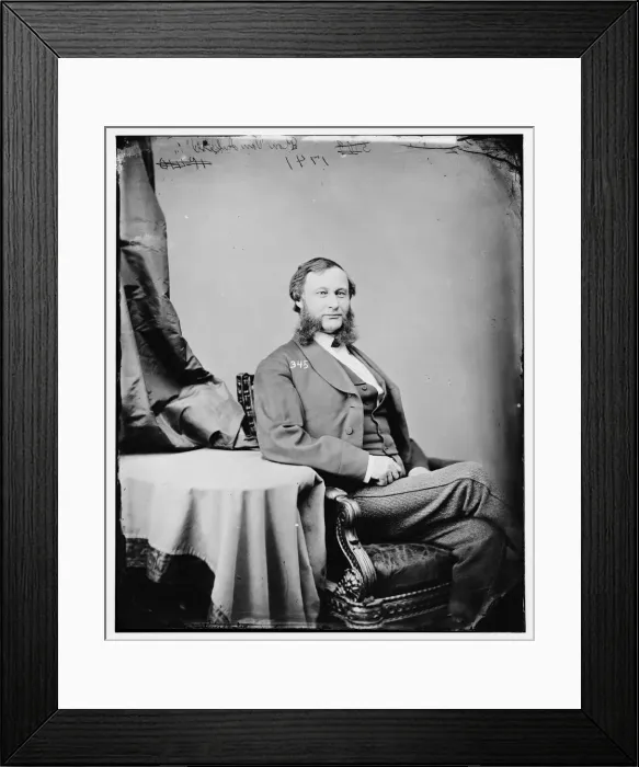 Framed Print : Daniel Myers Van Auken of Pennsylvania, between 1860 and 1875. Creator: Unknown Framed Print : Daniel Myers Van Auken of Pennsylvania, between 1860 and 1875. Creator: Unknown
