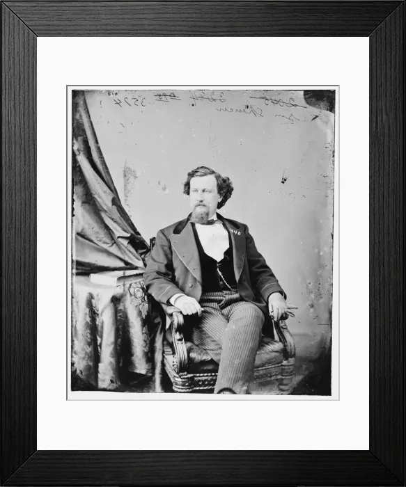 Framed Print : George Eliphaz Spencer of Alabama, between 1860 and 1875. Creator: Unknown Framed Print : George Eliphaz Spencer of Alabama, between 1860 and 1875. Creator: Unknown