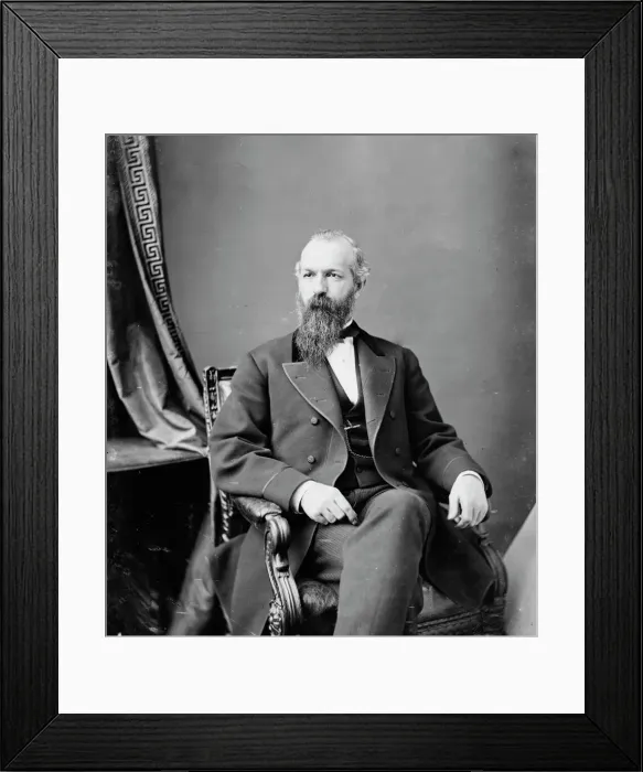Framed Print : James Monroe Pendleton of Connecticut, between 1860 and 1875. Creator: Unknown