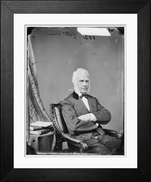 Framed Print : Luke Potter Poland of Vermont, between 1860 and 1875. Creator: Unknown Framed Print : Luke Potter Poland of Vermont, between 1860 and 1875. Creator: Unknown