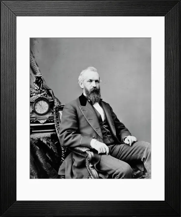 Framed Print : James Monroe Pendleton of Connecticut, between 1860 and 1875. Creator: Unknown Framed Print : James Monroe Pendleton of Connecticut, between 1860 and 1875. Creator: Unknown