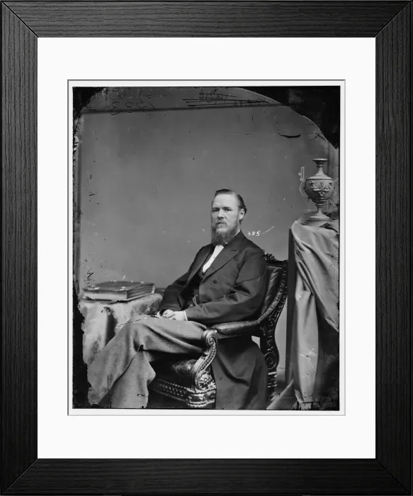 Framed Print : Michael Crawford Kerr of Indiana, between 1860 and 1875. Creator: Mathew Brady Framed Print : Michael Crawford Kerr of Indiana, between 1860 and 1875. Creator: Mathew Brady