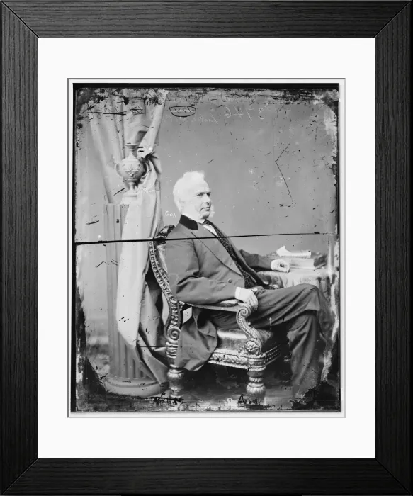 Framed Print : Luke Potter Poland of Vermont, between 1860 and 1875. Creator: Unknown Framed Print : Luke Potter Poland of Vermont, between 1860 and 1875. Creator: Unknown