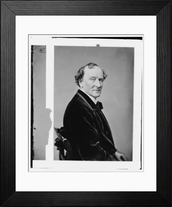 Framed Print : Edward Loomis Davenport, between 1860 and 1875. Creator: Unknown Framed Print : Edward Loomis Davenport, between 1860 and 1875. Creator: Unknown