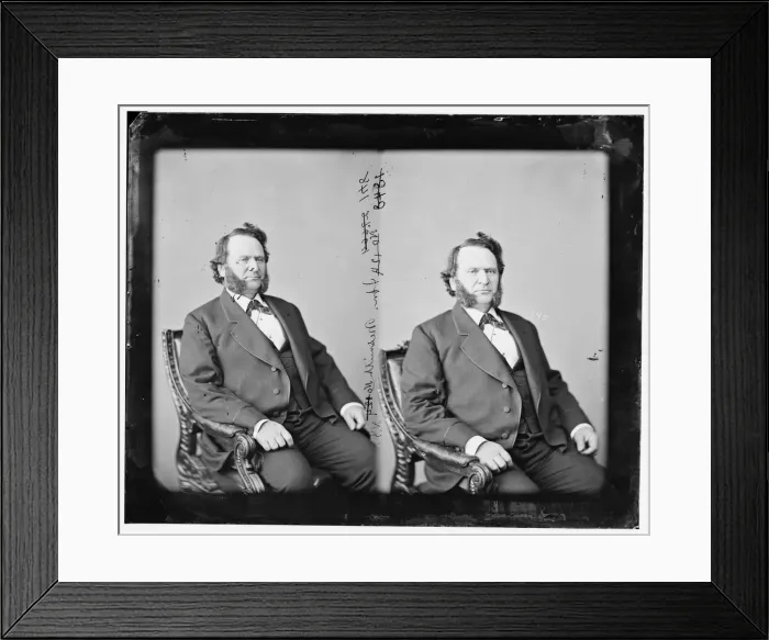 Framed Print : James Willis Nesmith of Oregon, between 1865 and 1880. Creator: Unknown
