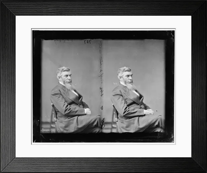 Framed Print : Chief Justice Morrison Remick Waite, 1865 and 1880. Creator: Unknown Framed Print : Chief Justice Morrison Remick Waite, 1865 and 1880. Creator: Unknown
