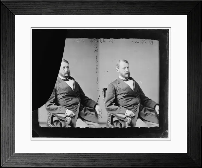 Framed Print : John Adam Kasson of Iowa, 1865-1880. Creator: Unknown Framed Print : John Adam Kasson of Iowa, 1865-1880. Creator: Unknown