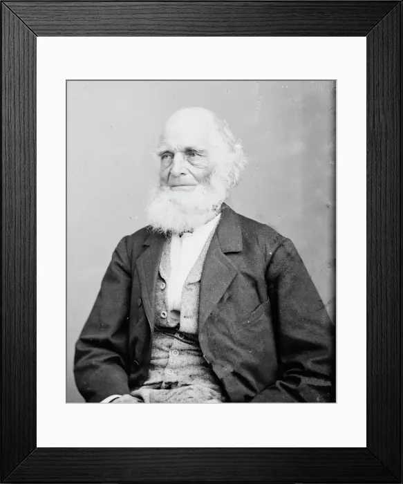 Framed Print : William Cullen Bryant, between 1855 and 1865. Creator: Unknown Framed Print : William Cullen Bryant, between 1855 and 1865. Creator: Unknown