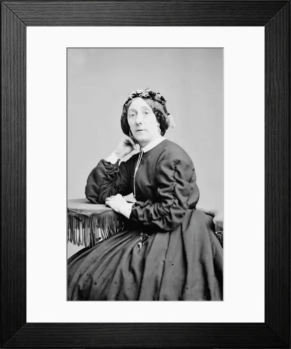 Framed Print : Mrs. George H. Gilbert, between 1855 and 1865. Creator: Unknown Framed Print : Mrs. George H. Gilbert, between 1855 and 1865. Creator: Unknown