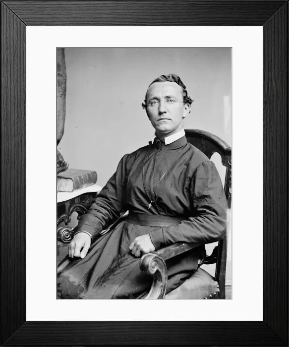 Framed Print : Rev. Father Charles Fulmar, between 1855 and 1865. Creator: Unknown Framed Print : Rev. Father Charles Fulmar, between 1855 and 1865. Creator: Unknown