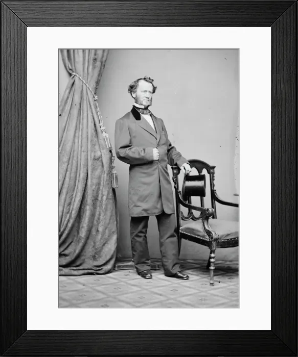 Framed Print : J. W. Forney, between 1855 and 1865. Creator: Unknown Framed Print : J. W. Forney, between 1855 and 1865. Creator: Unknown