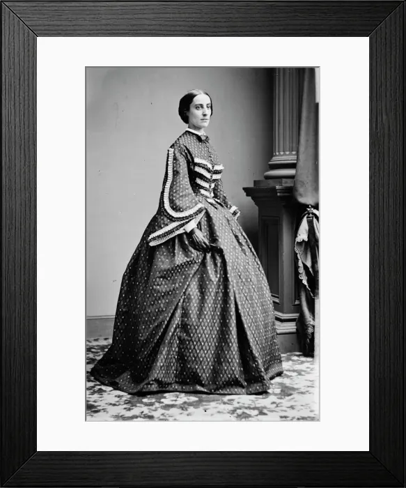 Framed Print : Mrs. Henry Wager Halleck, between 1855 and 1865. Creator: Unknown Framed Print : Mrs. Henry Wager Halleck, between 1855 and 1865. Creator: Unknown