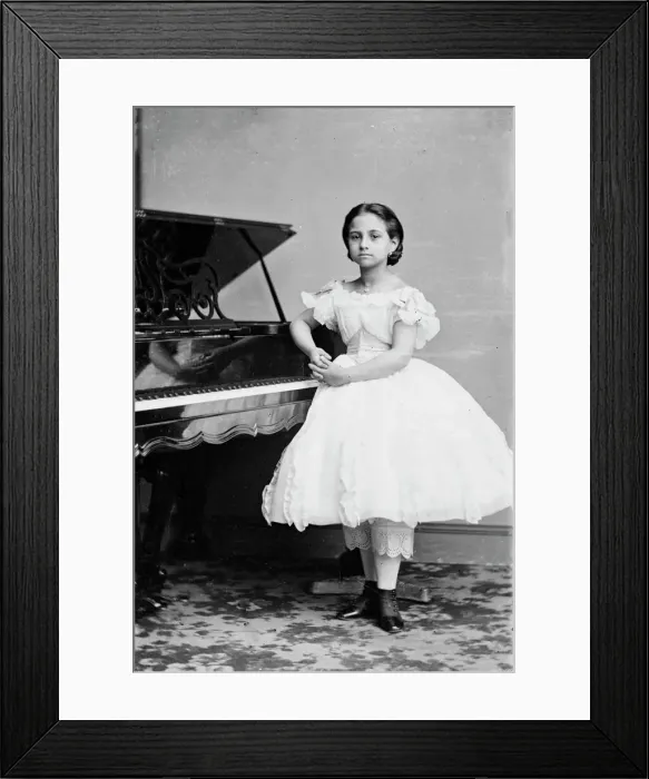 Framed Print : Teresa Cavens, between 1855 and 1865. Creator: Unknown Framed Print : Teresa Cavens, between 1855 and 1865. Creator: Unknown