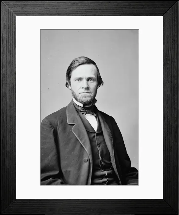 Framed Print : John Sherman of Ohio, between 1855 and 1865. Creator: Unknown Framed Print : John Sherman of Ohio, between 1855 and 1865. Creator: Unknown