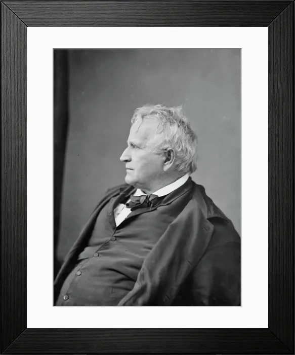 Framed Print : James F. ?Worthington of Ohio?, between 1860 and 1875. Creator: Unknown Framed Print : James F. ?Worthington of Ohio?, between 1860 and 1875. Creator: Unknown