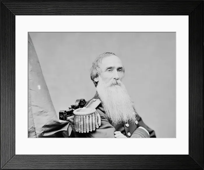 Framed Print : Admiral Benjamin Franklin Sands, US Navy, between 1860 and 1875. Creator: Unknown Framed Print : Admiral Benjamin Franklin Sands, US Navy, between 1860 and 1875. Creator: Unknown