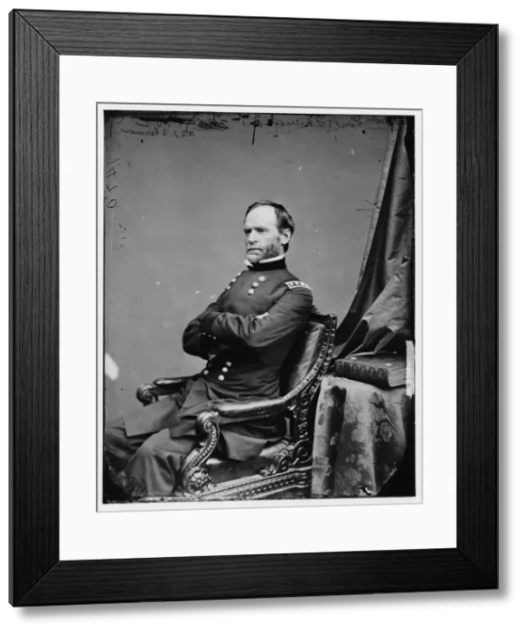 Framed Print : General William T. Sherman, US Army, 1869. Creator: Unknown Framed Print : General William T. Sherman, US Army, 1869. Creator: Unknown