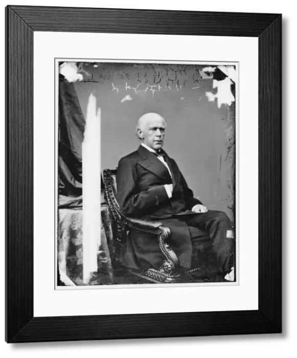 Framed Print : Chief Justice Salmon P. Chase, between 1860 and 1875. Creator: Unknown Framed Print : Chief Justice Salmon P. Chase, between 1860 and 1875. Creator: Unknown