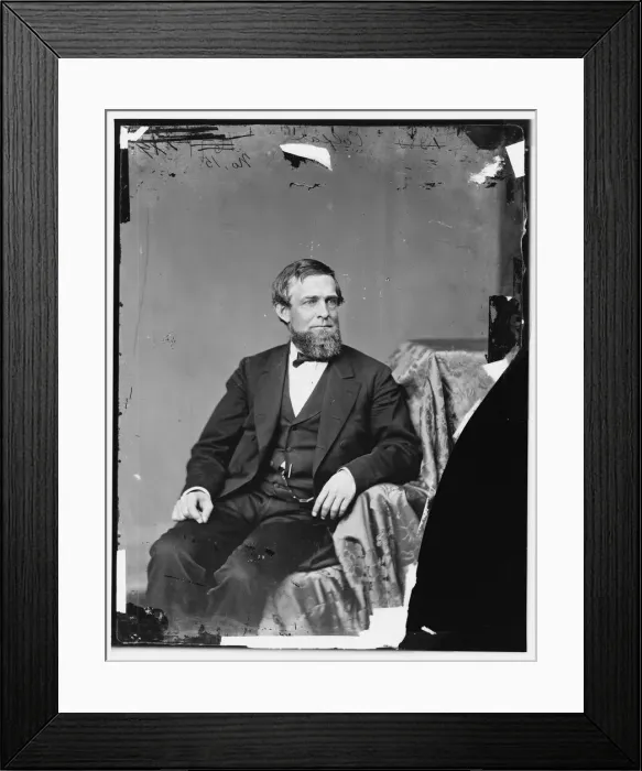 Framed Print : Schuyler Colfax, between 1860 and 1875. Creator: Unknown Framed Print : Schuyler Colfax, between 1860 and 1875. Creator: Unknown