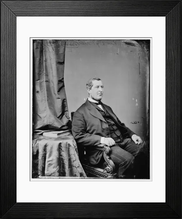 Framed Print : Daniel Johnson Morrell of Pennsylvania, between 1860 and 1875. Creator: Unknown Framed Print : Daniel Johnson Morrell of Pennsylvania, between 1860 and 1875. Creator: Unknown