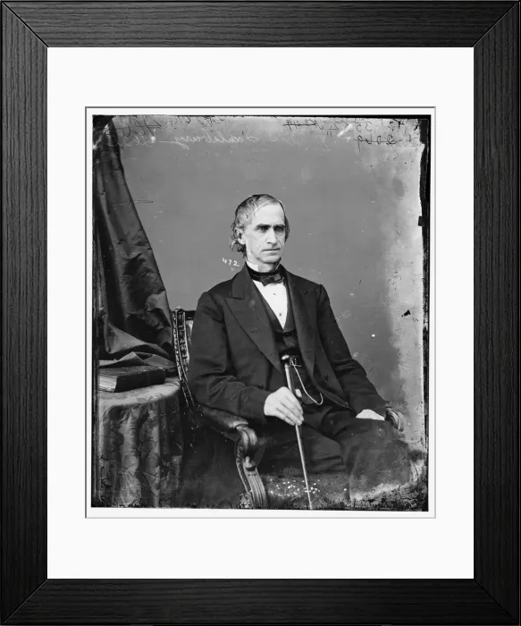 Framed Print : Eli Saulsbury of Delaware, between 1860 and 1875. Creator: Unknown Framed Print : Eli Saulsbury of Delaware, between 1860 and 1875. Creator: Unknown