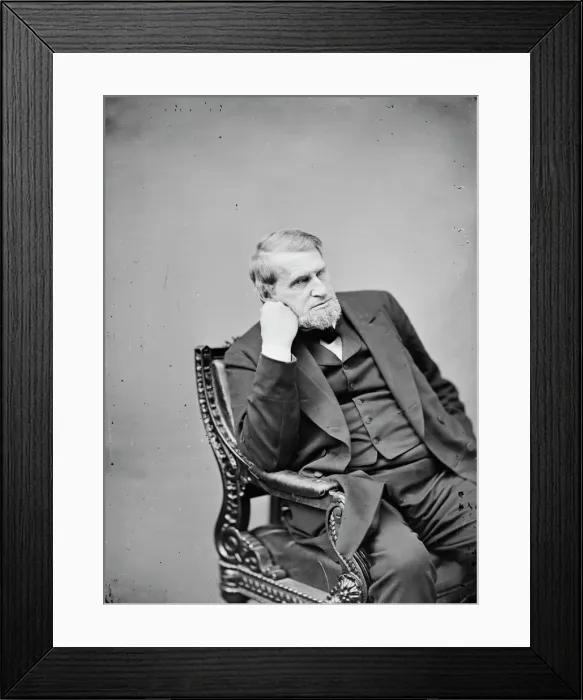 Framed Print : Oakes Ames of Massachusetts, between 1860 and 1875. Creator: Unknown Framed Print : Oakes Ames of Massachusetts, between 1860 and 1875. Creator: Unknown