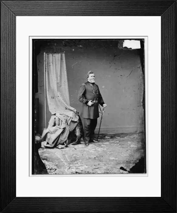 Framed Print : General George H. Thomas, US Army, between 1860 and 1875. Creator: Unknown Framed Print : General George H. Thomas, US Army, between 1860 and 1875. Creator: Unknown