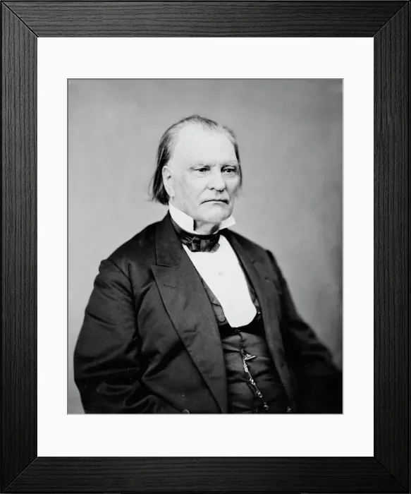 Framed Print : Benjamin Franklin Wade of Ohio, between 1860 and 1875. Creator: Unknown Framed Print : Benjamin Franklin Wade of Ohio, between 1860 and 1875. Creator: Unknown