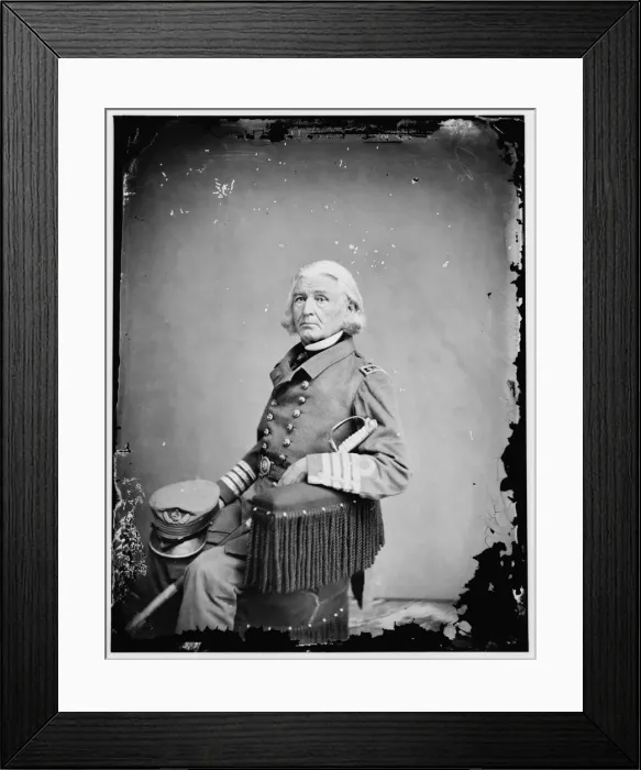 Framed Print : Captain French Forrest, Confederate States Navy, between 1860 and 1875. Creator: Unknown Framed Print : Captain French Forrest, Confederate States Navy, between 1860 and 1875. Creator: Unknown