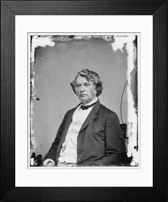 Framed Print : Charles Sumner of Massachusetts, between 1860 and 1875. Creator: Unknown Framed Print : Charles Sumner of Massachusetts, between 1860 and 1875. Creator: Unknown