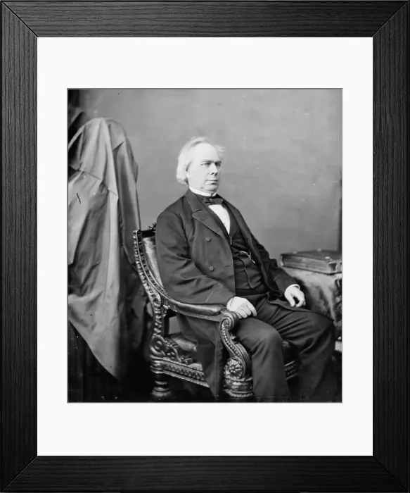 Framed Print : Ginery Twichell of Massachusetts, between 1860 and 1875. Creator: Unknown Framed Print : Ginery Twichell of Massachusetts, between 1860 and 1875. Creator: Unknown