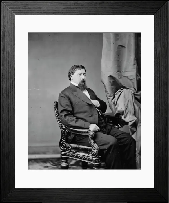 Framed Print : John Hubler Stover of Missouri, between 1860 and 1875. Creator: Unknown
