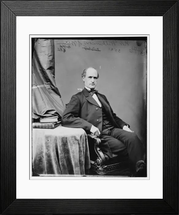 Framed Print : Morton Smith Wilkinson of Minnesota, between 1860 and 1875. Creator: Unknown Framed Print : Morton Smith Wilkinson of Minnesota, between 1860 and 1875. Creator: Unknown