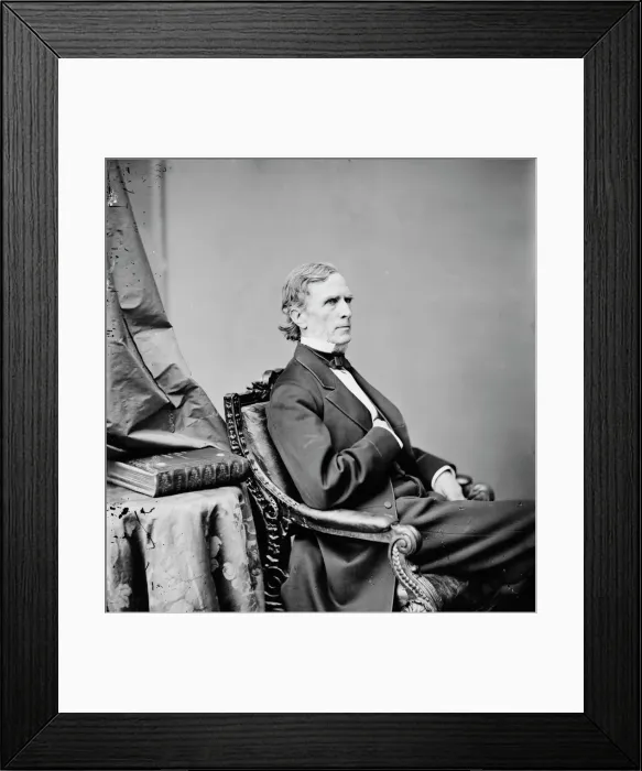 Framed Print : William Pitt Fessenden, between 1860 and 1875. Creator: Unknown Framed Print : William Pitt Fessenden, between 1860 and 1875. Creator: Unknown