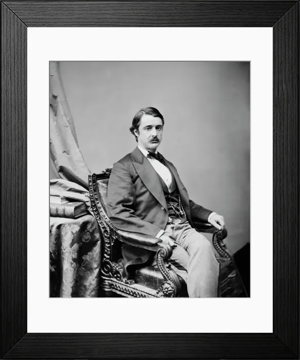 Framed Print : William Sprague of Rhode Island, between 1860 and 1875. Creator: Unknown Framed Print : William Sprague of Rhode Island, between 1860 and 1875. Creator: Unknown